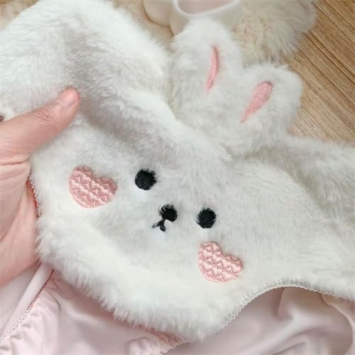 Image of GirlFriend Lingerie for Women Woolen Bra Panty Babydoll Lingerie Dress Cosplay with Panty Female Wedding Nightgown