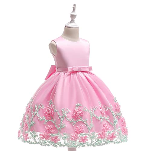 Zanjkr Vestido de festa para meninas e meninas, roupas de casamento para meninas, vestido casual sem