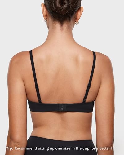 Image of INLYRIC Women's Inbarely Plus Demi Bra Balconette Unlined Underwire No Padding Plunge Bras Comfortable