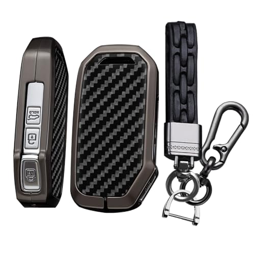 Boîtier de clé Kia Niro Cerato look carbone noir finition haut de gamme