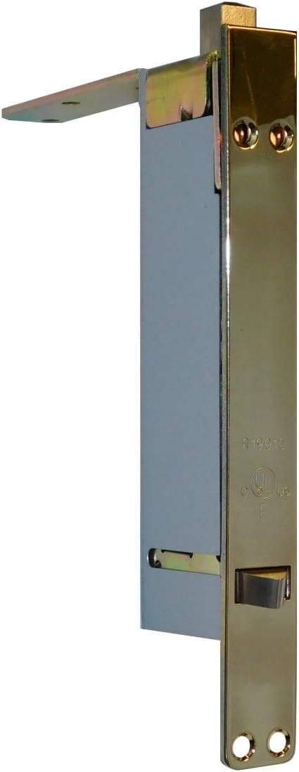 Don-Jo 1562 Brass Automatic Flush Bolt, Polished Brass Finish, for Wood Doors (Pack of 2)