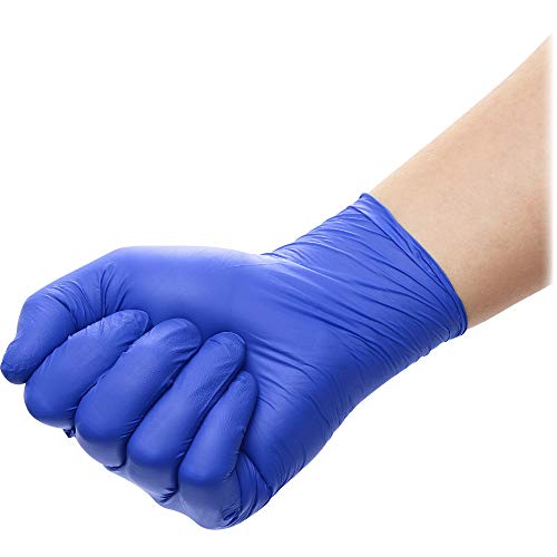 Medline SensiCare Ice PowderFree Nitrile Violet Blue Exam Gloves with