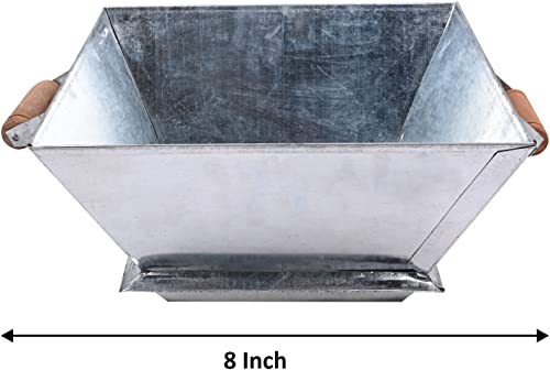 Image of Handmade Heavy Quality Iron Havan Kund | 6 Inch with Wood Handle | Perfect for Home Pooja, Yagya & Rituals