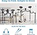 Electric Drum Set with Kick Hammer Pedal, Electronic Drum Kit for Kids Adult Beginner with 150 Sounds, 10