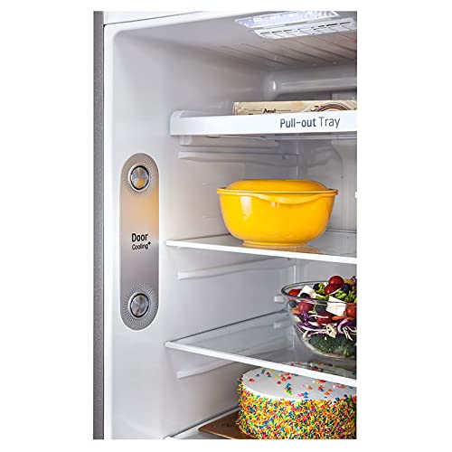 Image of LG 360 L 3 Star Inverter Linear Frost-Free Double Door Refrigerator (GL-T402JDS3, Dazzle Steel, Convertible)