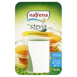 Natrena Zoetstof Dispenser met Stevia, Zakdispenser, 12 x 100 Zoetjes