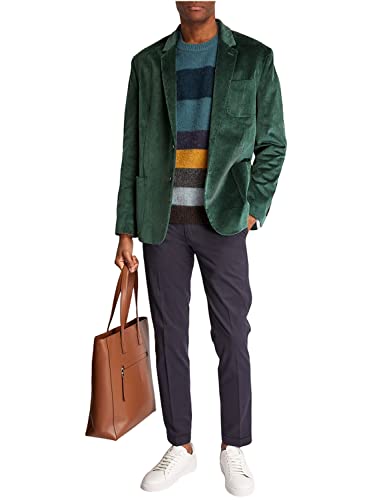 Ensemble en velours côtelé pour homme avec veste et pantalon