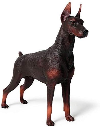 Amazon ドーベルマンピンシャーモデル彫刻ペット犬の置物動物像装飾コレクション装 飾品キッズおもちゃギフト 色 茶色 置物 オブジェ オンライン通販
