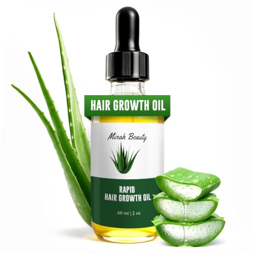 Natural Hair Growth Oil - Enriched with Aloe Vera, Jojoba, Avocad...