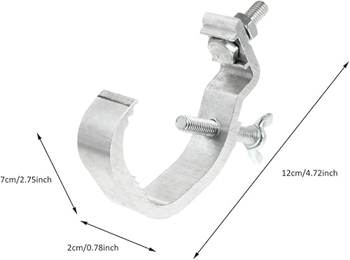 Miniatura 5 de VICASKY Gancho de luz de escenario, accesorios de DJ, abrazaderas de alta resistencia, abrazaderas de ganchos de alta resistencia, braguero de