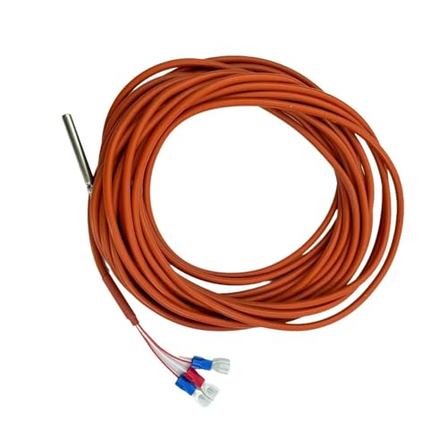 LBBCQVJK 10m PT1000 3 Wire Temperature Sensor thermistor Coated Probe 45mm*5mm -50-180 Degrees Celsius
