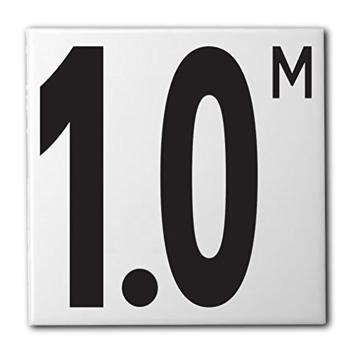 Ceramic Swimming Pool Waterline Depth Marker 