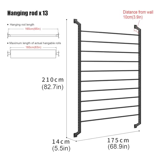 Support pour papier peint suspendu à grande capacité de rangement - 3