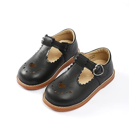 Toddler Little Girls Black Size 5 Mary Jane Dress Shoes Flats for Girl School Uniform Shoes2
