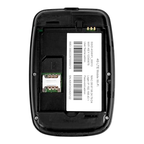 Image of Amazon Basics 4G LTE Wireless Dongle with All SIM Support, Plug & Play USB Data Card with Type-C Connector, 150Mbps WiFi Hotspot, 2100mAh Battery, SIM Adapter Included (Black)
