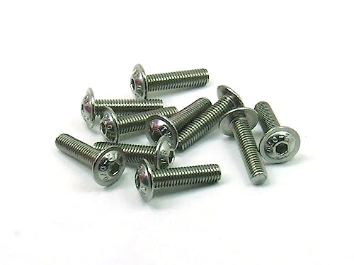 10 pezzi. x Viti Bullone M5 x 25 mm esagonale interna in acciaio A3912 inox
