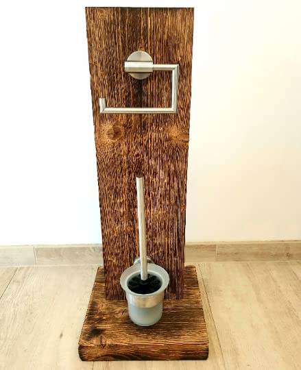 WC-Garnitur aus Altholz - rustikal
