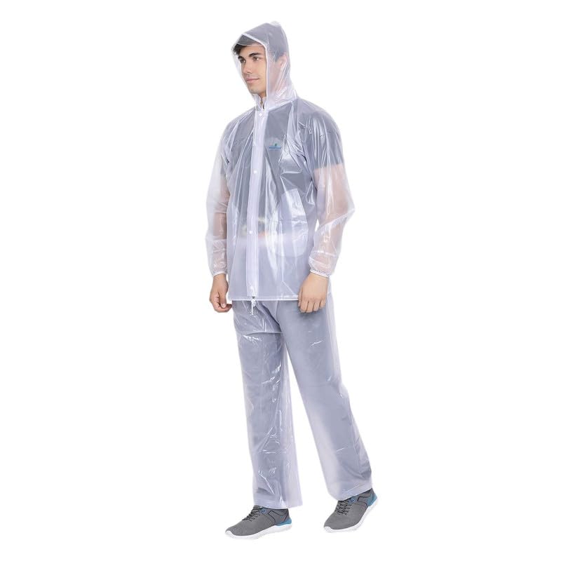 Women's Top + Bottom Overcoat | Raincoat | Rainsuit with hood-image-29