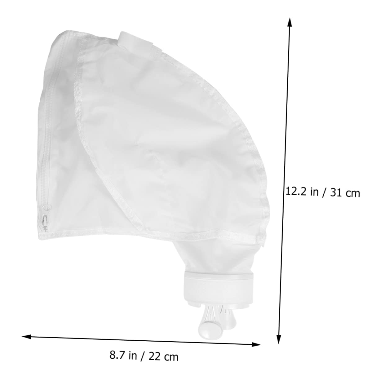 Happyyami 2pcs Pool Sweep Cleaner Bag Mesh Zipper Replacement for 280/480 Models