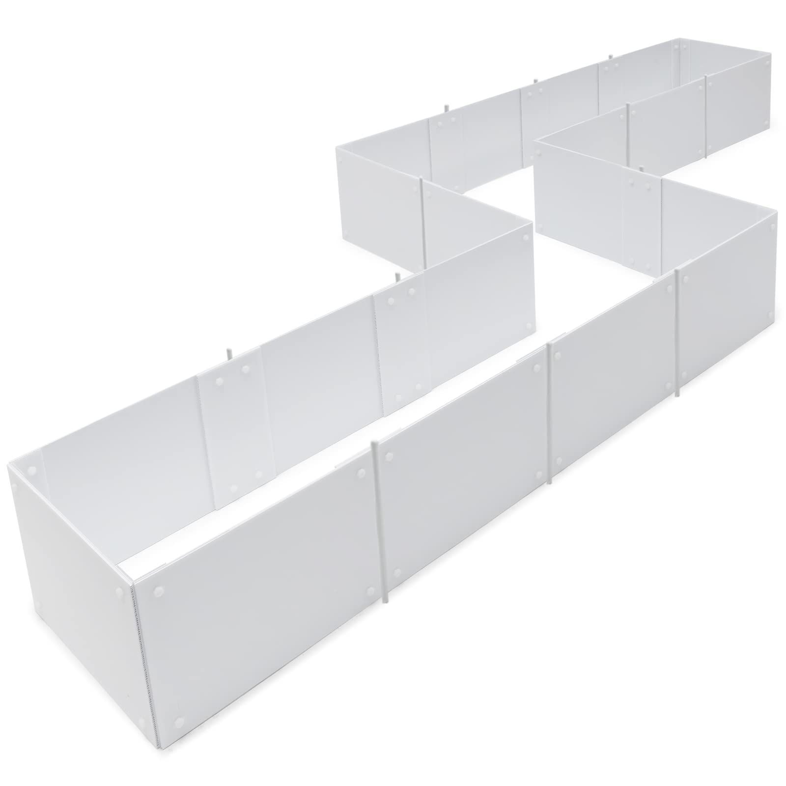 Raised Garden Bed Outdoor Large Plastic Planter Adjustable Kit for Growing Vegetables Flowers