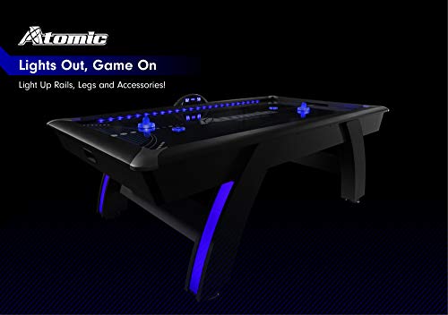 Atomic G04801W 90 Inch Indiglo Led Light Up Arcade Air Powered Hockey Table thumb #5