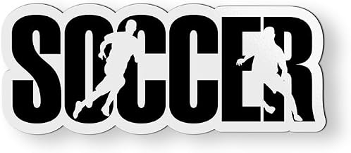 Soccer Player Game Magnet for Car Fridge Locker Metal Door - 6"