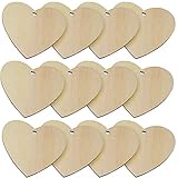 💗 WEITERE DETAILS - Die Herzen sind beidseitig glatt, um ein perfektes lackierte Ausführung zu gewährleisten - in 50er-Packungen, die viele Jahre halten - aus hochwertigem Holz gefertigt, zuverlässig und gut präsentiert.