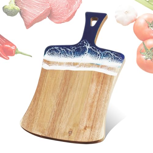 Tabla para Cortar Cocina Madera Acacia Azul 36x21 cm miniatura 4