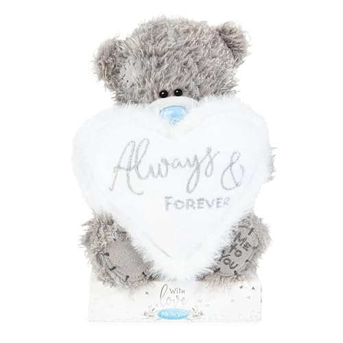 Me to You 'Always and Forever' Tatty Teddy Bear 15cm - Official Wedding Collection, Grey
