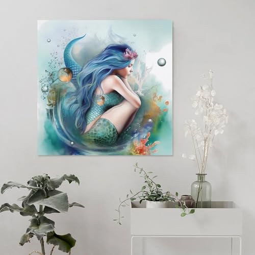 Décoration d'intérieur moderne avec toile sirène 60x60cm - 5