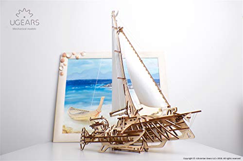 UGEARS-3D-puzzel-Trimaran-Merihobus-schip-zeilboot-houten-puzzel-modelbouwset-denkspel-DIY-puzzel-educatief-speelgoed-milieuvriendelijke-houten-modelbouwset-voor-volwassenen-en-kinderen
