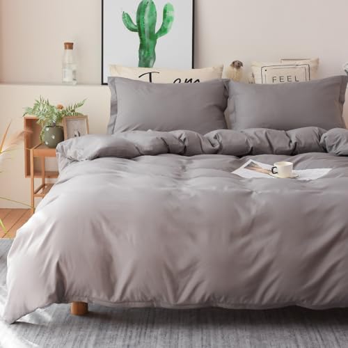 Colourful Snail Gray King Duvet Cover Set