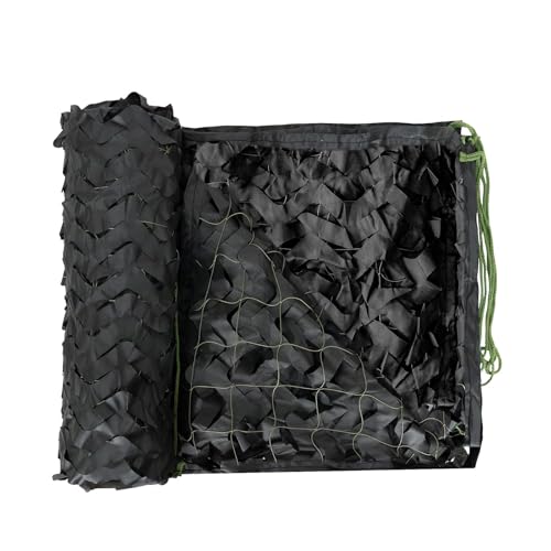Filet de Camouflage Noir 4x8m 210D Filet Ombrage Terrasse Abris De Camping Décoration De Jardin Filets De Protection Solaire Filet Jardin Camouflage Chasse Militaire Net