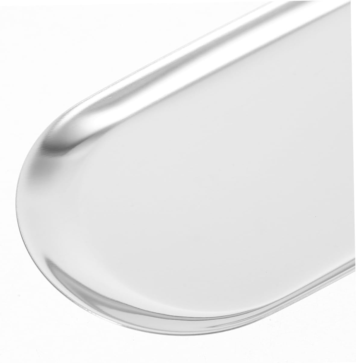 Cabilock 2pcs Stainless Steel Serving Tray Decorative Tip Tray for Restaurants Jewelry Dish Bathroom Organizer and Dining Table Centerpiece Sleek and Versatile Design