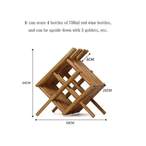 Soporte para vino de madera para 10 botellas miniatura 2