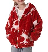 SEAUR Kuscheljacke Mädchen Flauschig Teddy-Fleece Hoodie Jacke Kinder Kuschelig Plüsch Supersoft ...
