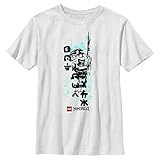 [Fifth Sun] Tシャツ Lego Ninjago Ninja Ink Boys Short Sleeve Tee Shirt ホワイト X-Small
