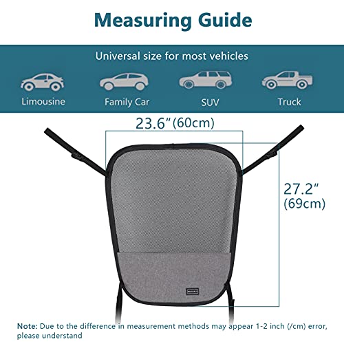 Petsfit Hundegitter Auto für Hunde Universal Trenngitter Hundenetz Auto Hunde mit Aufbewahrungstasche,Verstellbares Seil und Haken,SUV Hundegitter für den sicheren Transport