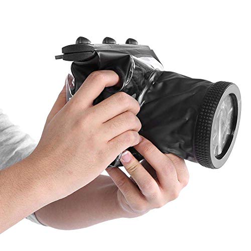 Bewinner Custodia Subacquea Impermeabile, Copertura Antipioggia Fotocamera, Copertura Subacquea da 20 m per Fotocamere DSLR Universale