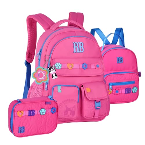 Kit Rebecca Bonbon Mochila de Costas Escolar com Estojo e Lancheira Térmica 2026 (ROSA)