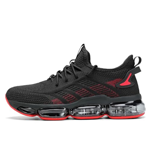 Image of Luogoks Men's Air Cushion Running Shoes Breathable Tennis Basketball Sneakers Non Slip Workout Casual Sport Shoes Gym Training Comfortable Fashion Shoes