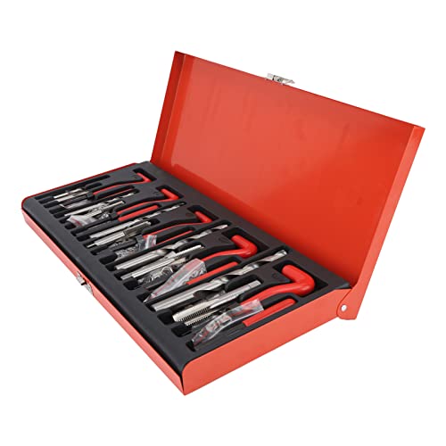 Jauarta Metric Thread Repair Kit HSS Thread Repair Insert Tool Kit for M5 M6 M8 M10 Female Threaded Hole
