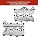 QIEFOAD Engine Valve Cover Left & Right Fit for Audi A4 A5 A6 A7 A8 Quattro Q5 Q7 S4 S5 SQ5 Fit for VW Touareg Replace 06E103471N 06E103472N 06E103471P