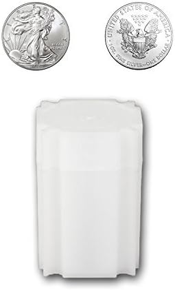 CoinSafeAsianhobbycrafts CoinSafe Silver Eagle Tube - Each Tube Holds 20ea 40mm 1-Oz Silver American Eagle ASE Coins