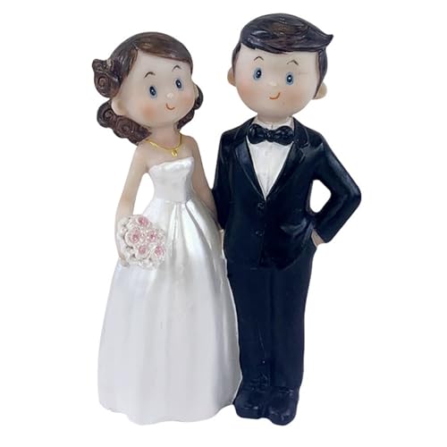 Lsydgn Brautpaar Figuren Hochzeitspaar Figuren Torte Hochzeitsfiguren Hochzeitspaar Als Tortendeko Dekofigur Brautpaar Ca. 12 CM