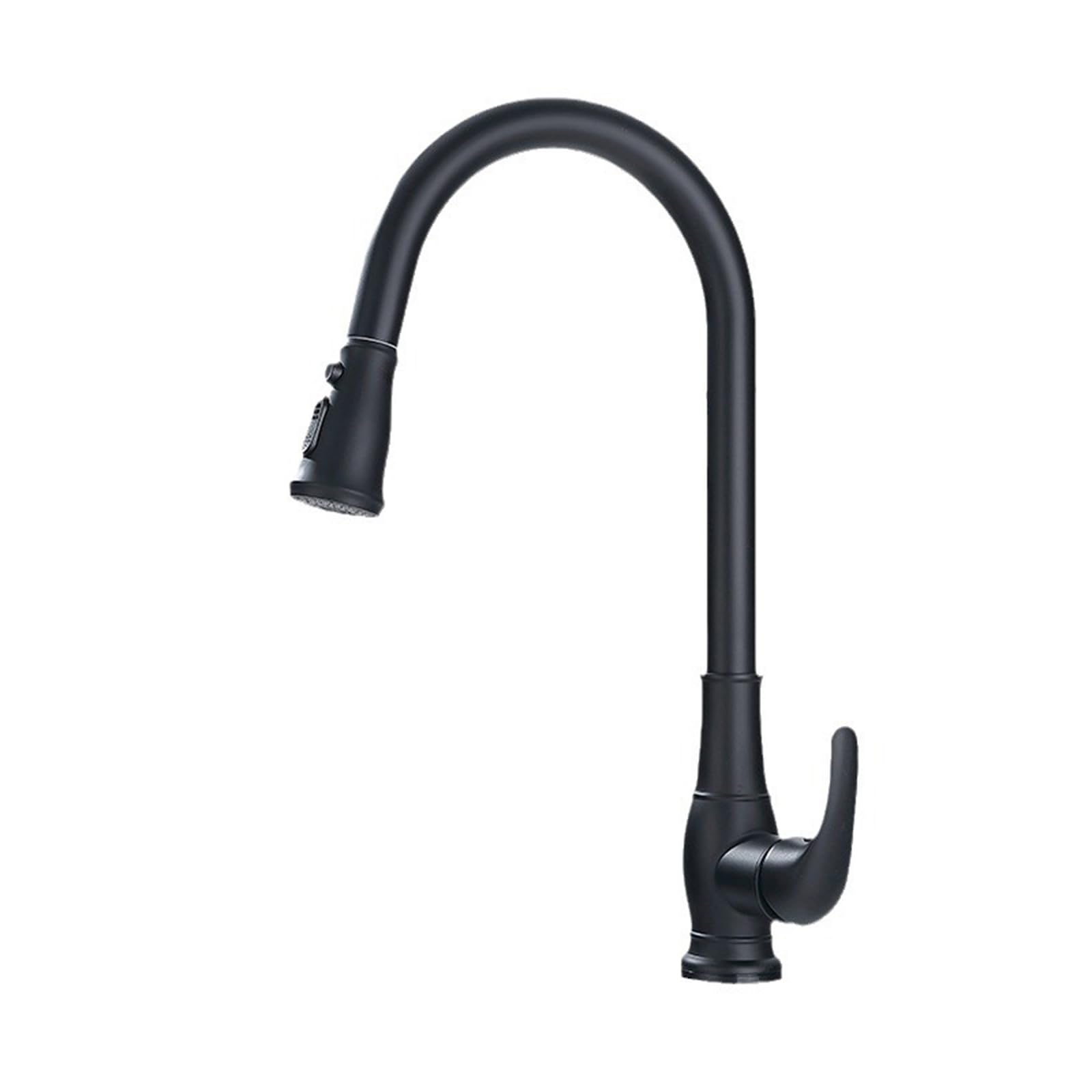 Rubinetto da Cucina Nero con sensore – Miscelatore a T Estraibile con doccetta Girevole a 360° e beccuccio Alto per Acqua Calda e Fredda – Design Moderno ed Elegante