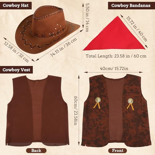 Costume cowboy adulte gilet franges pour soirée western - 2