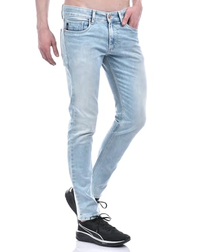 Image of Numero Uno Men's Light Wash Skinny Fit Sustainable Jeans