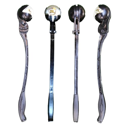 SL Side Arm Ball Thrower for Cricket Leather and Tennis Ball | Adjustable Robo Side Arm with Advanced Finger-Cup Design for Batting Practice in Black Color