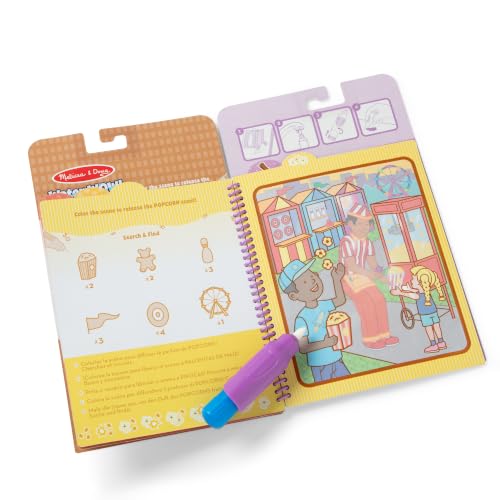 Image of Melissa & Doug Scented Water Wow! Treats, Mess-Free Coloring Activity Pad | 5 Scented Activity Pages, Refillable Water Pen, Mess-Free Travel Toys, Arts & Crafts, Sensory Play, Preschool Toys, Ages 3+